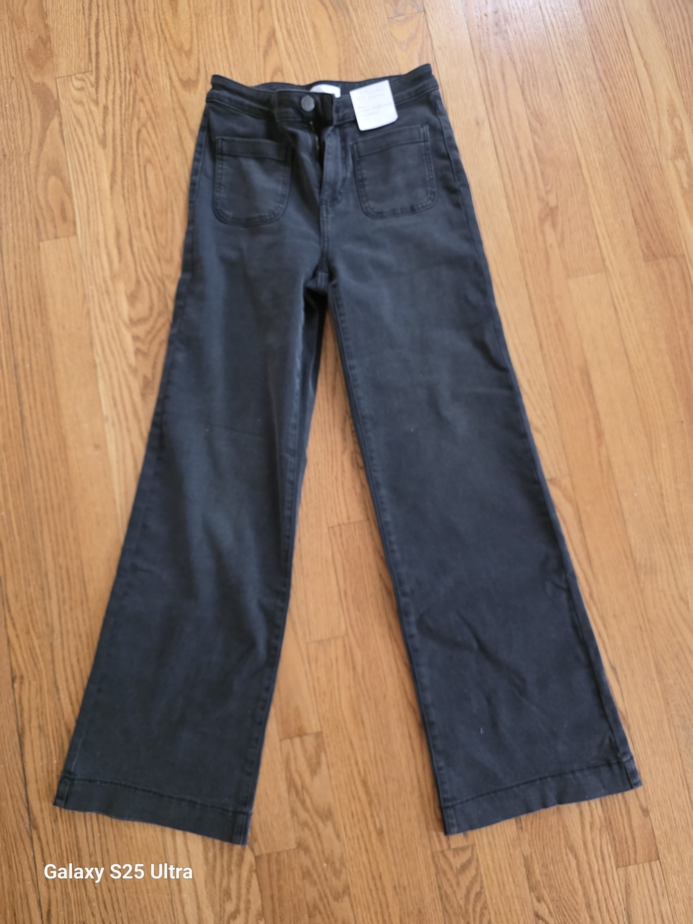 Women's Black Wide-Leg Jeans